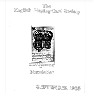 EPCS September 1985 Newsletter EPCS September 1985 Newsletter