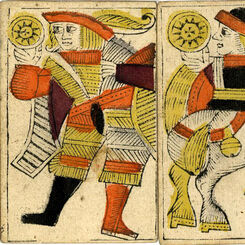 Archaic Spanish-suited pattern from Bayonne Archaic Spanish-suited pattern from Bayonne