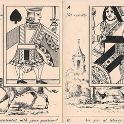 Comic Question & Answer cards