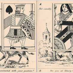 Comic Question & Answer cards