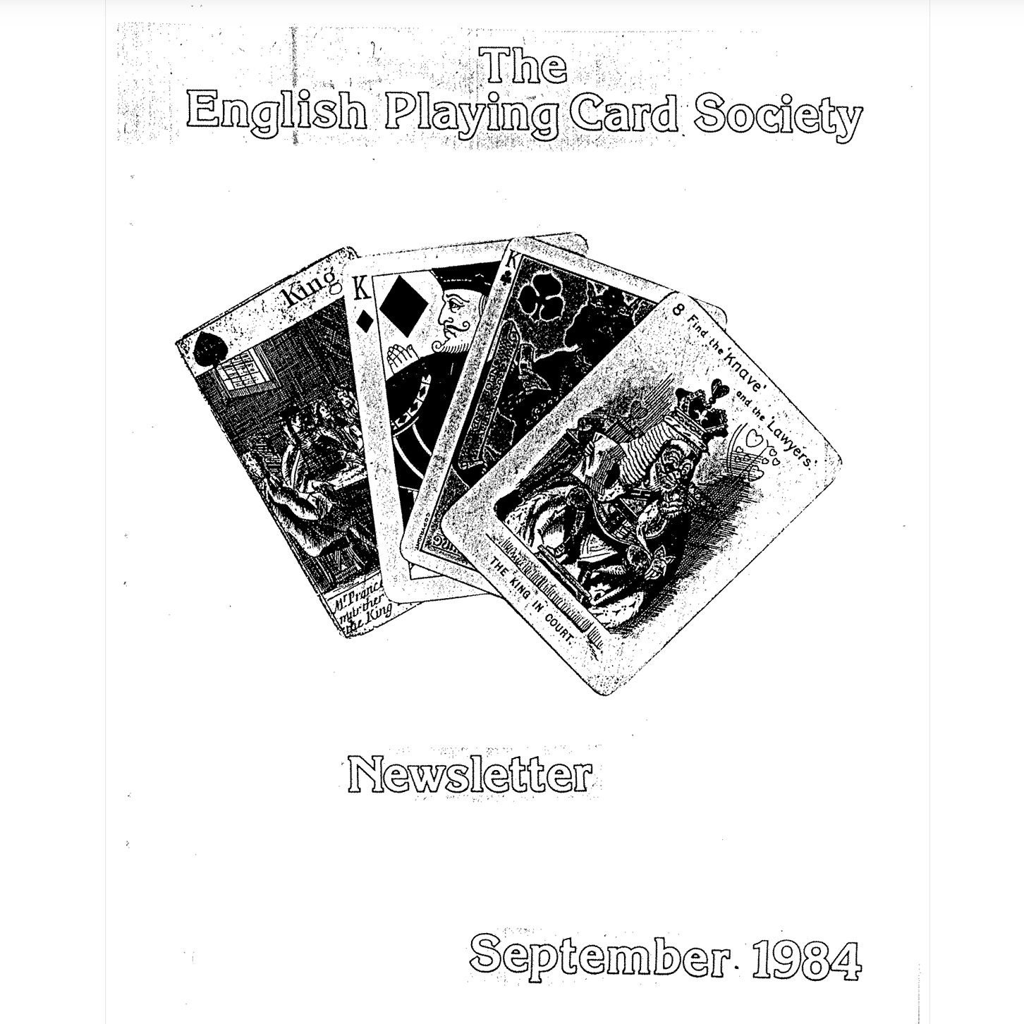 EPCS September 1984 Newsletter cover