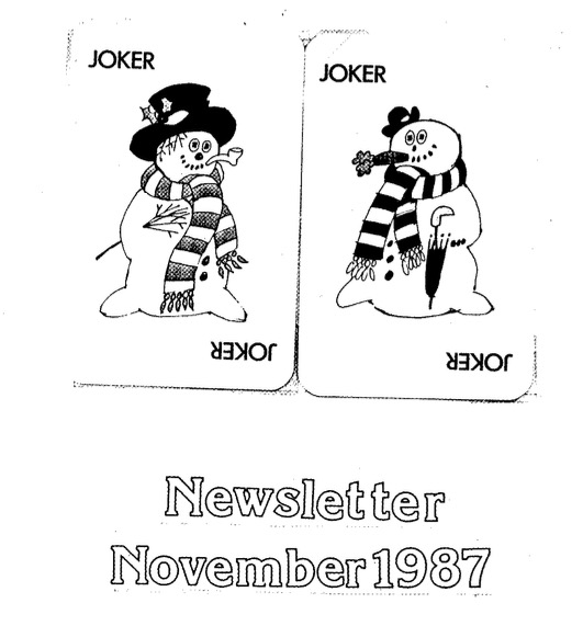 EPCS November 1987 Newsletter cover
